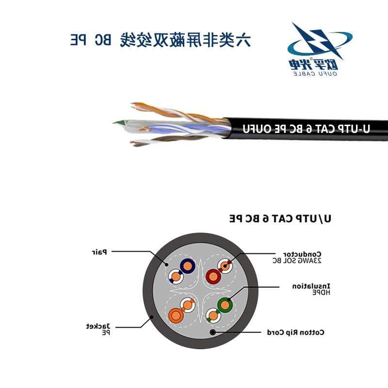 昭通市U/UTP6类4对非屏蔽室外电缆(23AWG)