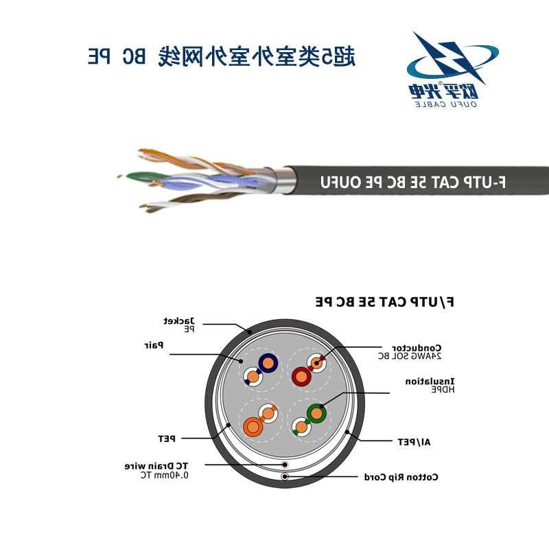昭通市F/UTP超五类4对屏蔽室外电缆(24AWG)